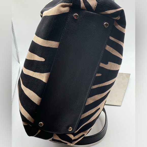 Kate♠️ Spade Bags | Kate ♠️Spade Zebra Print Canvas Crossbody/Satchel - Picture 9 of 16